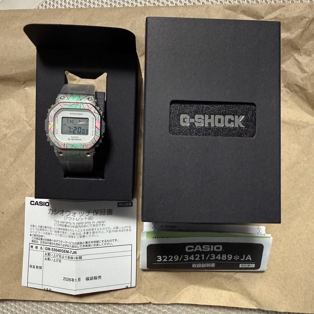 の*読様 【新品未使用】 G-SHOCK GM-S5640GEM-7JR G-SHOCK 40周年 限定モデル GM-S5640GEM-7JR デジタル腕時計 「G-SHOCK