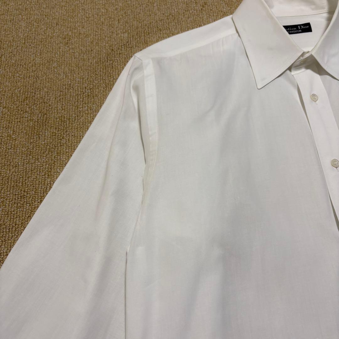 Christian DIOR コットンソリッドシャツ 90s アーカイブ 希少 - メルカリ