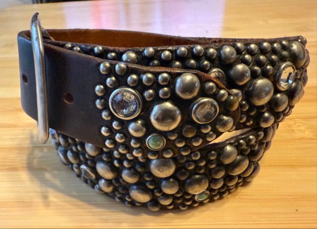 オールドスタッズ⭐️ターコイズ⭐️シルバースタッズ&クリアストーン