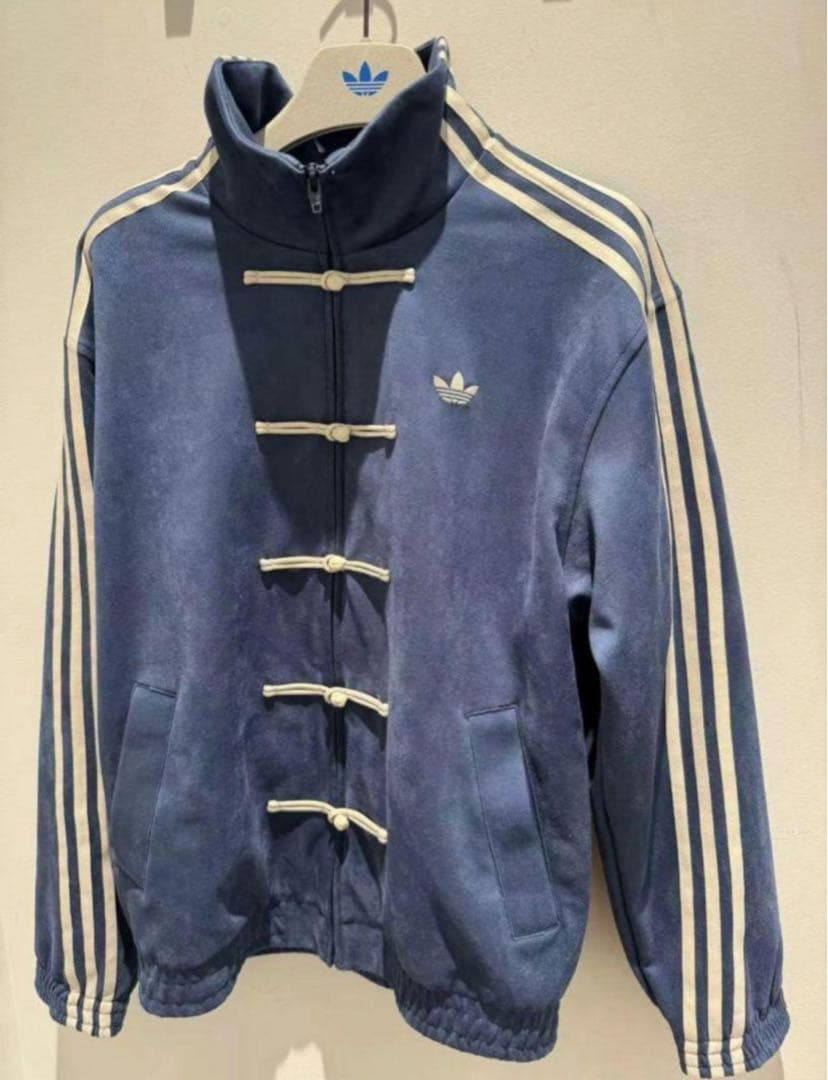 新品 アディダス 中国限定 蛇年 トラックジャケット 青色 男女兼用 XS