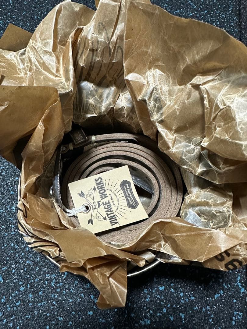 VINTAGE WORKS ブラック ベルト DH5744 CH-7 - メルカリ