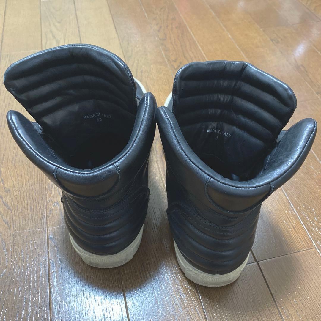 DIESEL メンズ本革ハイカットスニーカー 27.5cm