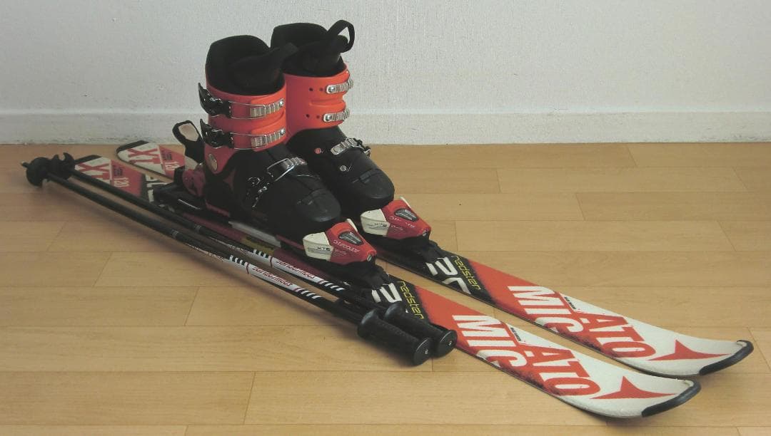 □送料無料□アトミック□子供用スキーセット□板120靴22-22.5□WAX済