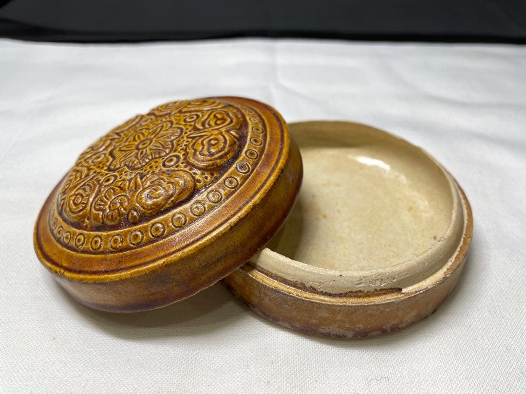 香合。茶道具。古美術。骨董品。舊家蔵出し。希少品