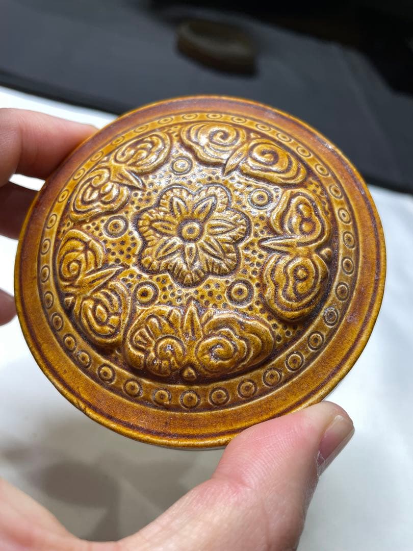 香合。茶道具。古美術。骨董品。舊家蔵出し。希少品