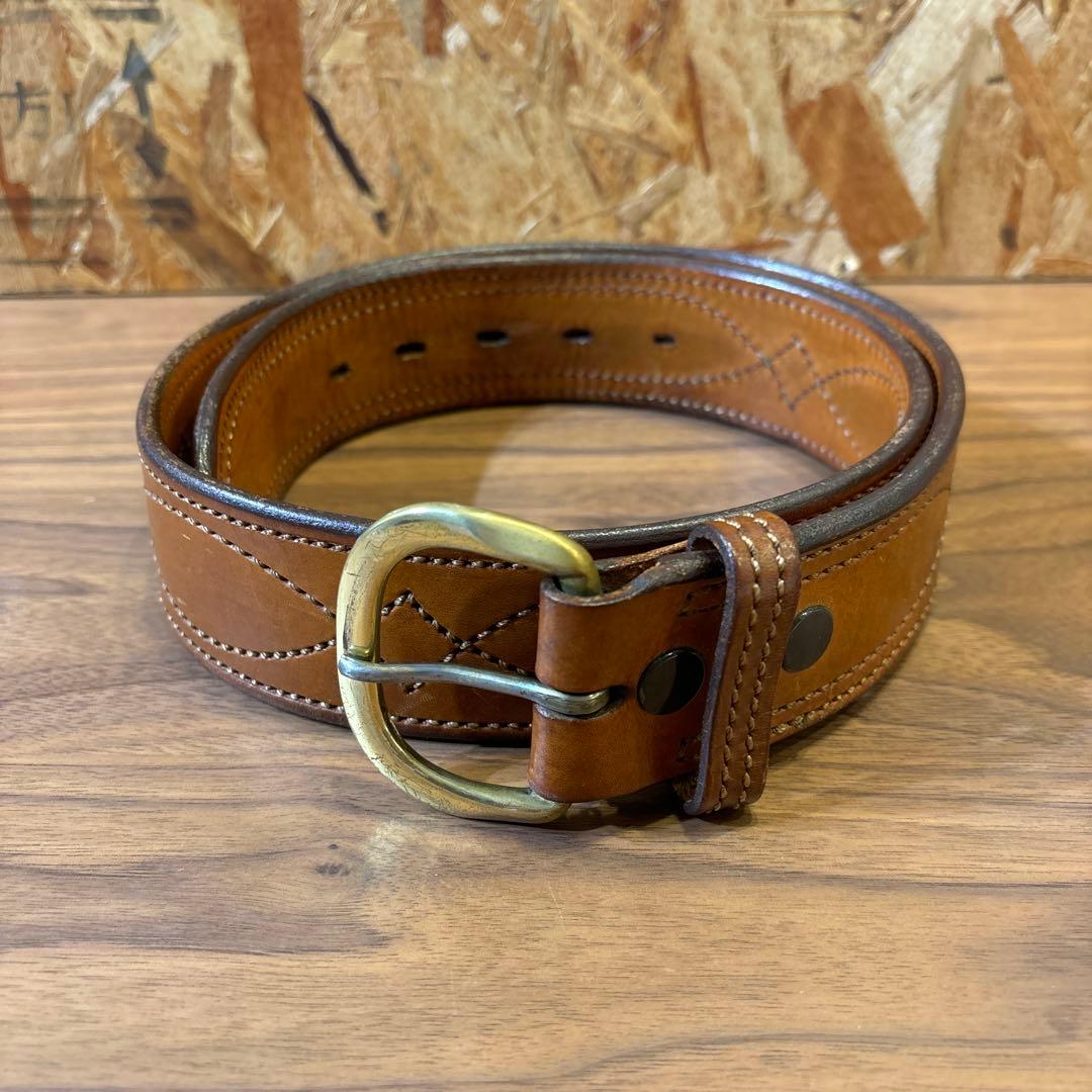 Bianchi B21 ヴィンテージレザーベルト (32インチ) - メルカリ