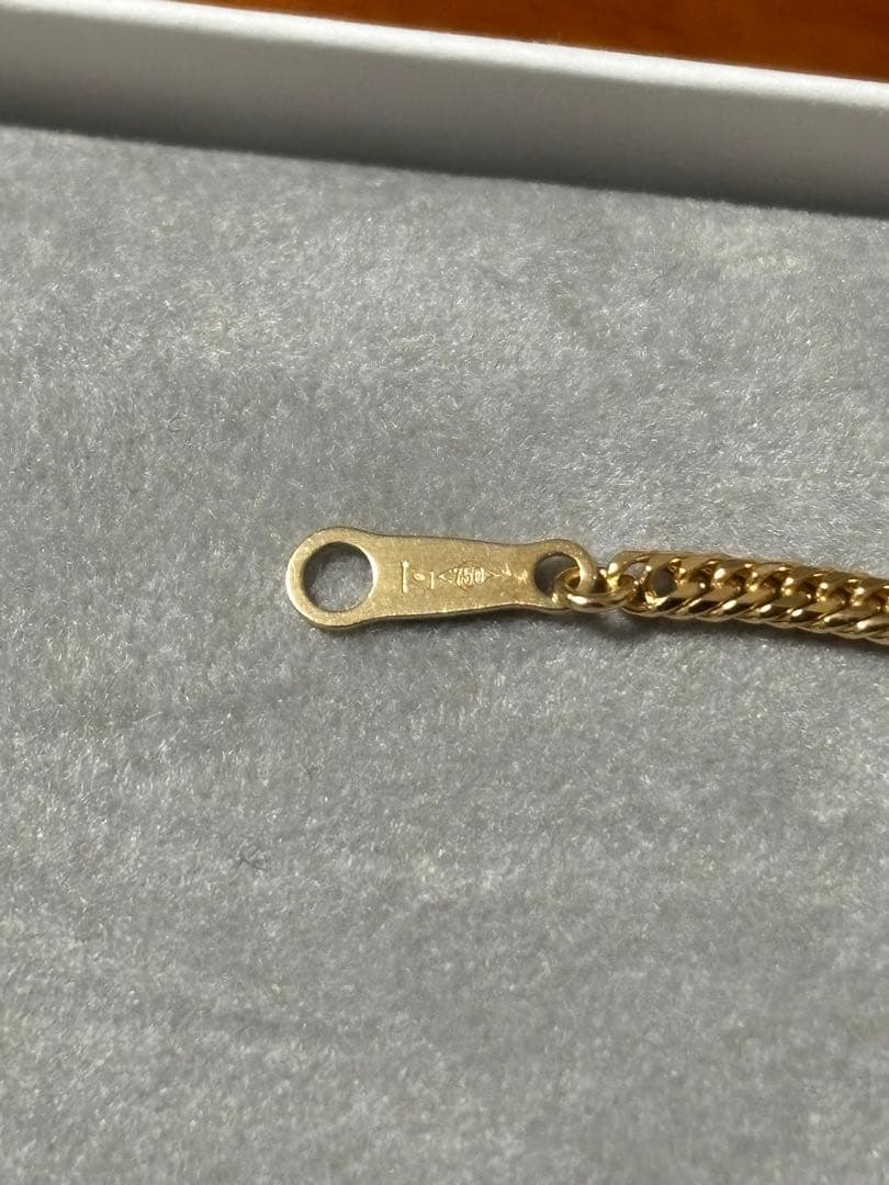 18金　k18 6面ダブル　喜平ネックレス　10.3g