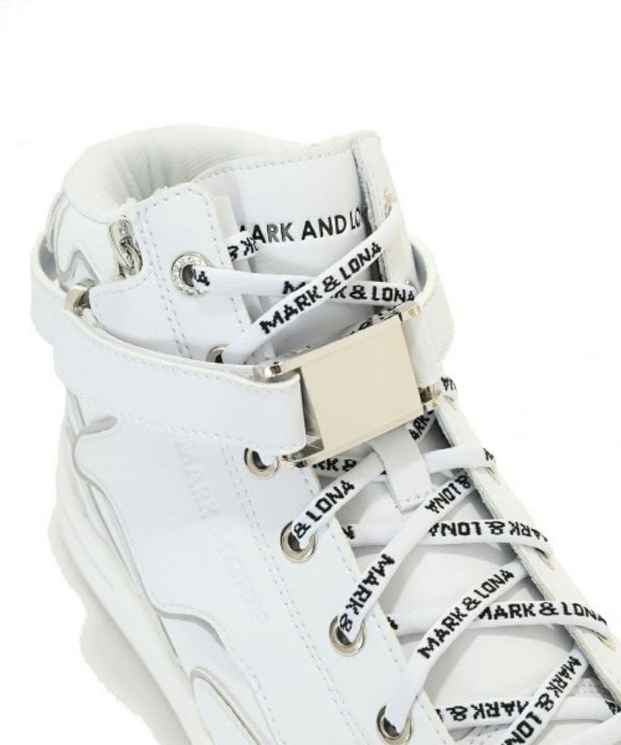 5.9万MARK&LONAハイカットスパイクレス　25.0cm ホワイト