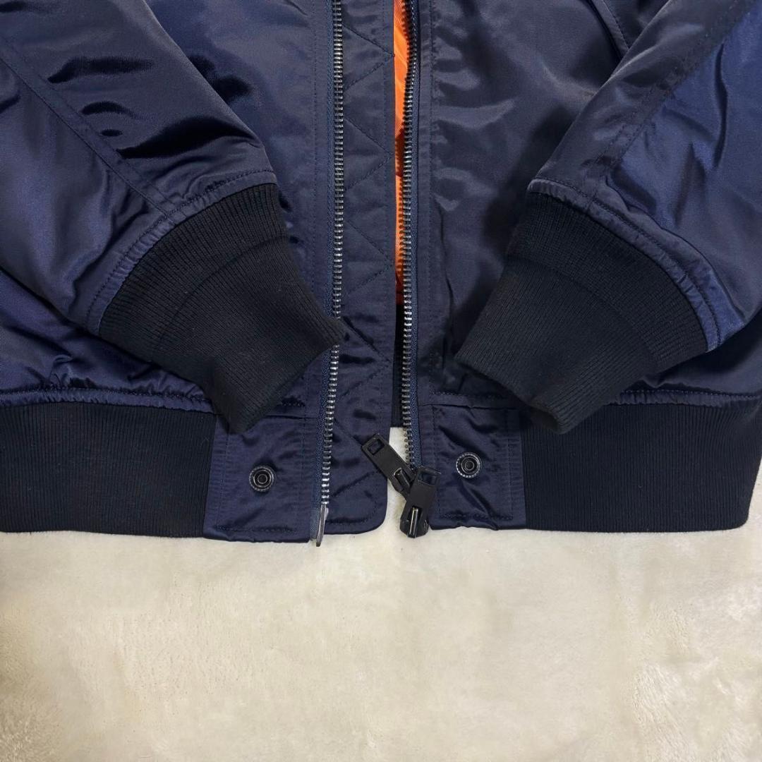 美品】DIESEL MA-1 フライトジャケット ミッドナイトブルー メンズ