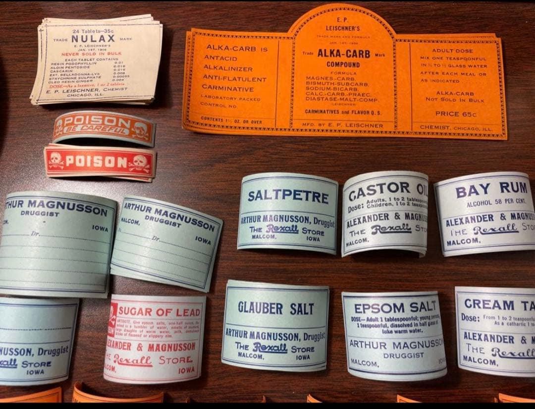 海外 ファーマシーラベル 50種各1枚 50枚✖️2 - メルカリ