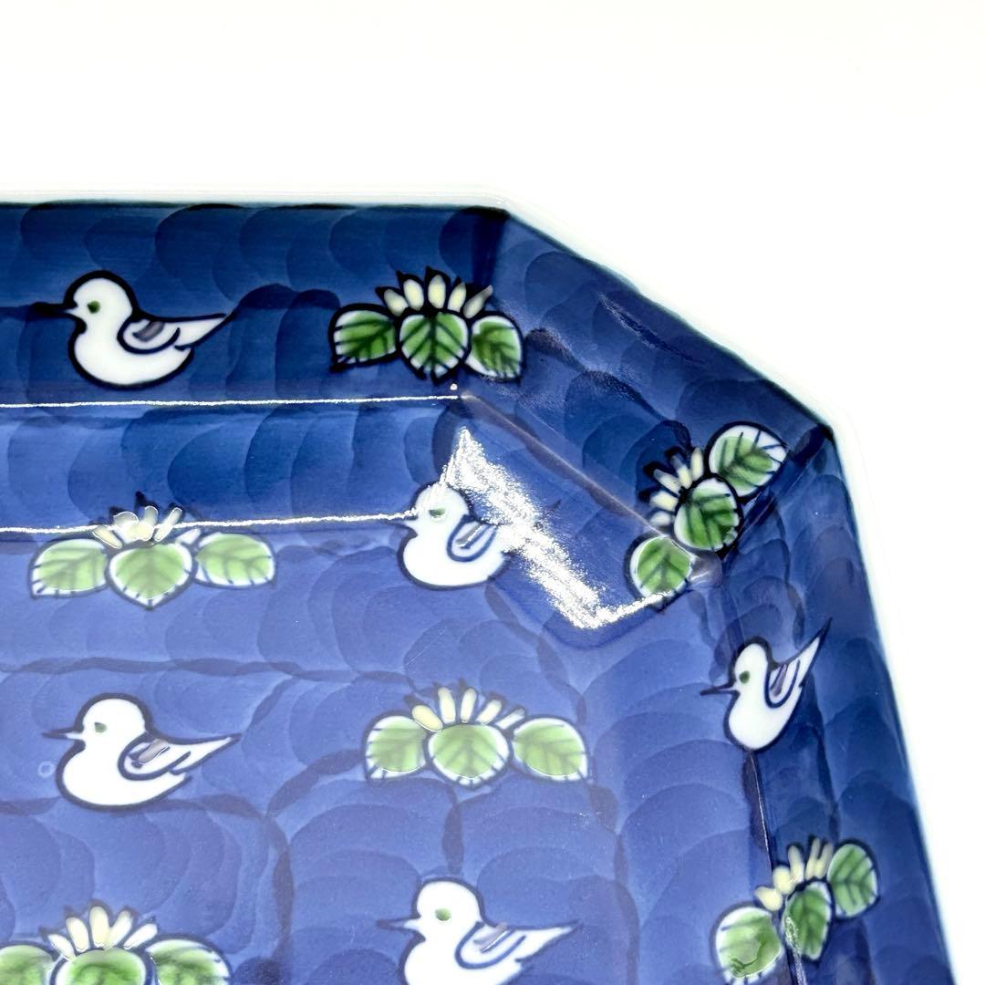 有田焼 源右衛門窯 染錦水鳥図 方皿 角皿 - メルカリ