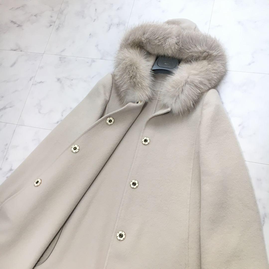 近年美品 定価63万円 FOXEY フォクシー カシミヤ100% コート - メルカリ