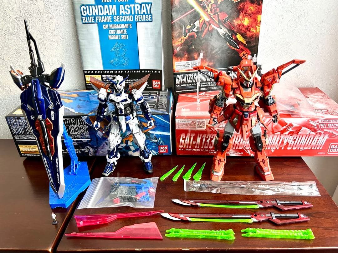 MGアストレイブルーフレームセカンドリバイ & FM ソードカラミティ セット