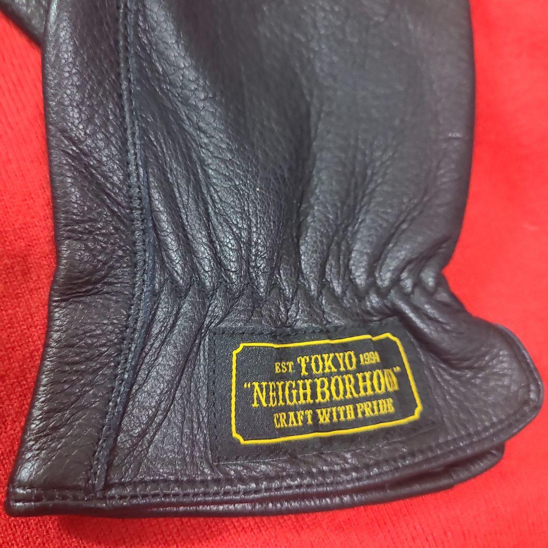 NEIGHBORHOOD ネイバーフッド レザーグローブ 美 L