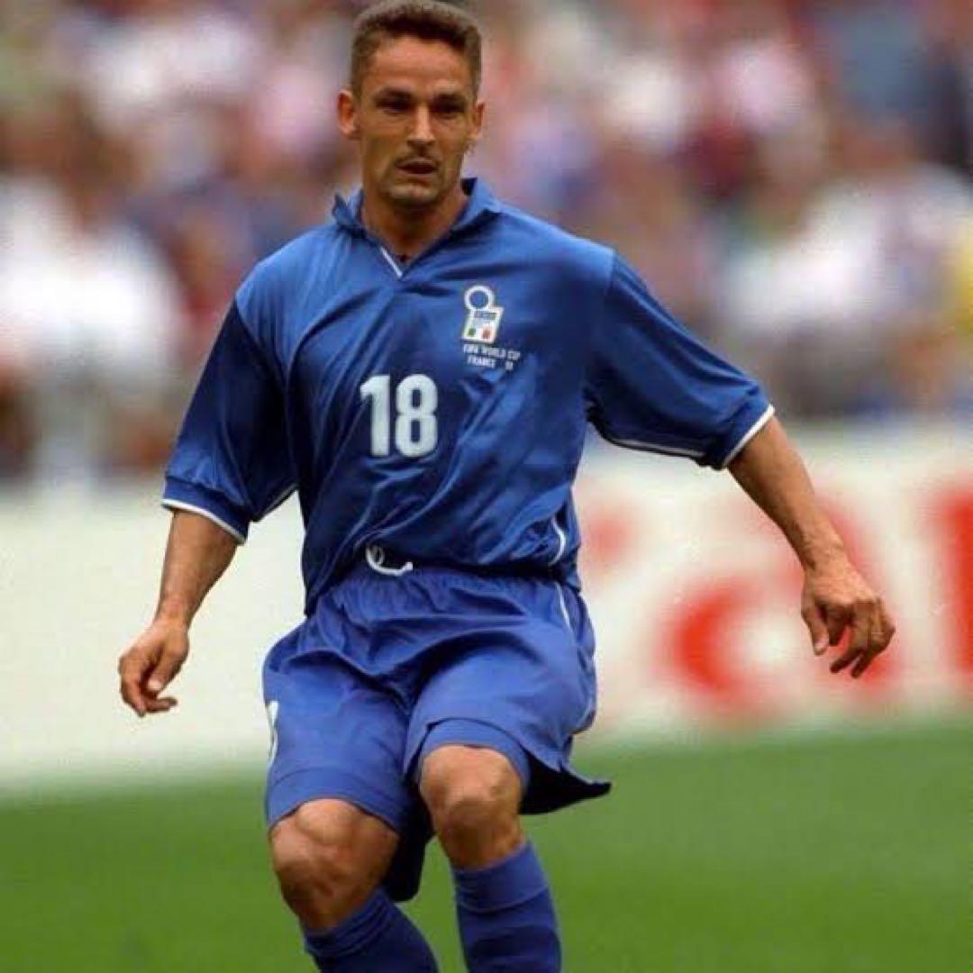 超希少】98フランスW杯 イタリア代表ユニ ロベルト・バッジョ