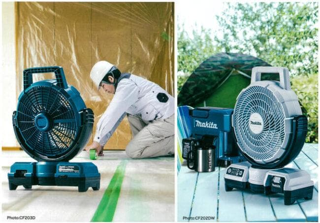 マキタ 14.4V 18V 充電式ファン CF203DZ 青 ★コードレス扇風機