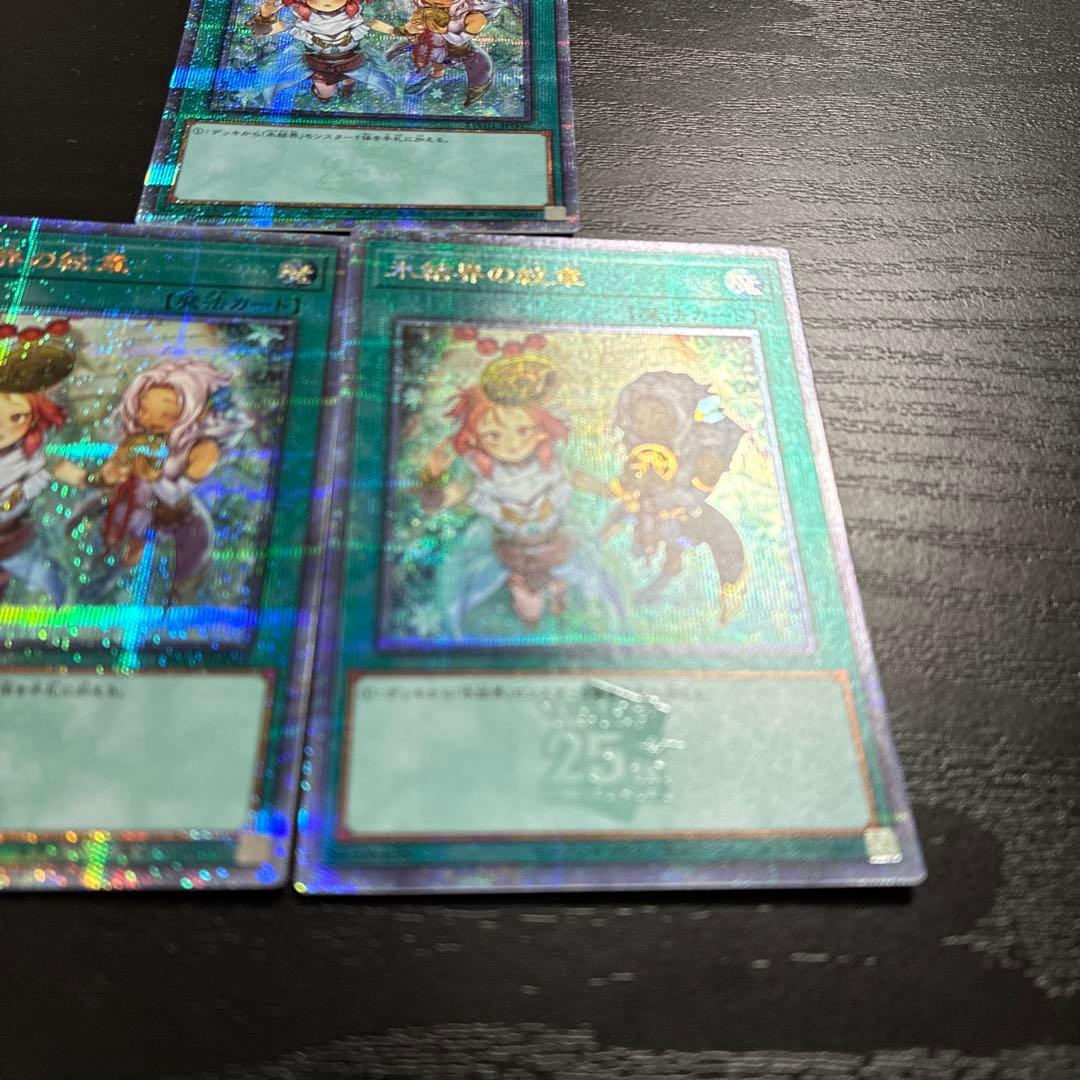 遊戯王　氷結界の紋章　25thシークレットレア3枚