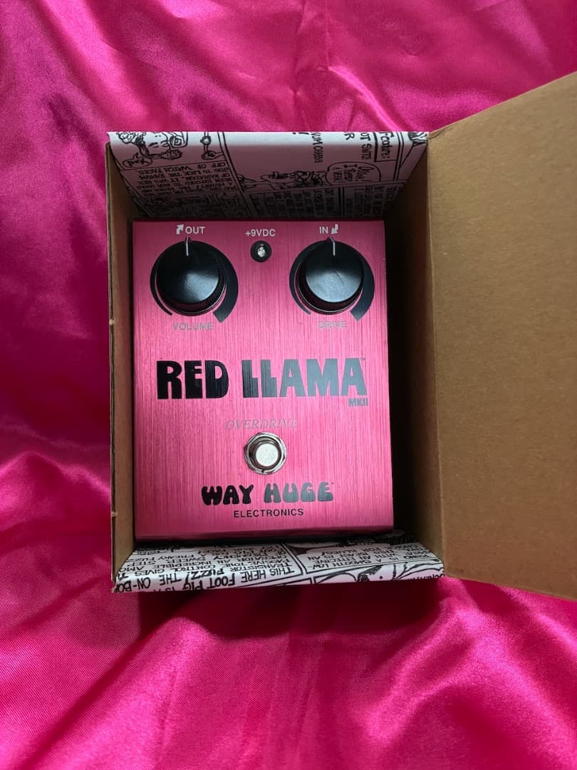（美品）WAY HUGE RED LLAMA オーバードライブペダル