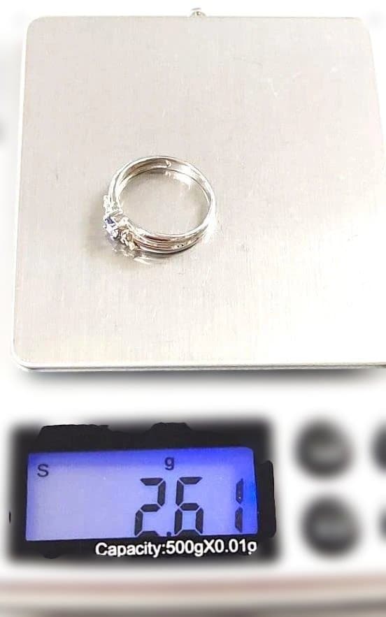 PT900 タンザナイト ダイヤモンド リング 2.61g サイズ9号