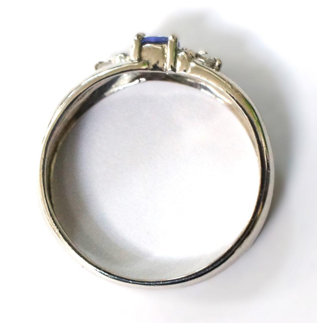 PT900 タンザナイト ダイヤモンド リング 2.61g サイズ9号