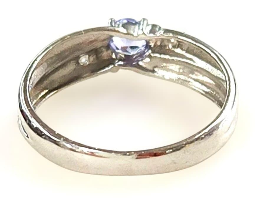 PT900 タンザナイト ダイヤモンド リング 2.61g サイズ9号