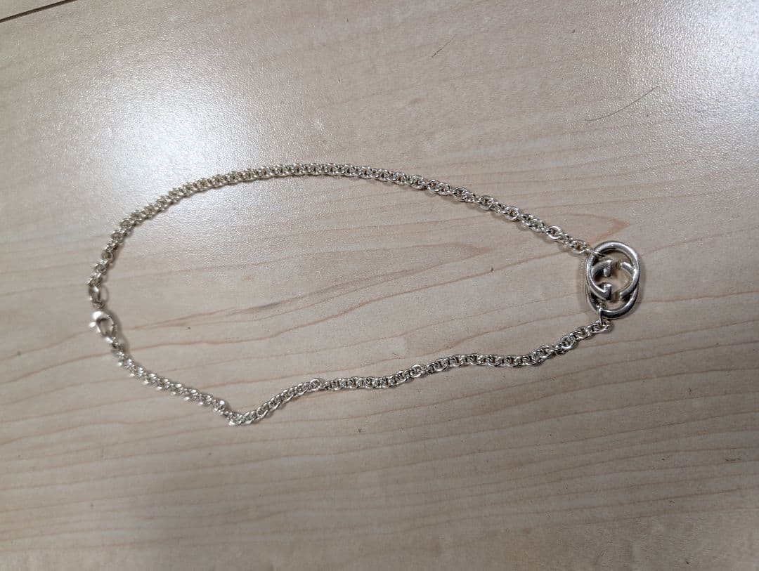 ma　GUCCI シルバー ロゴネックレス GUCCI（グッチ） ネックレス メンズ Gロゴモチーフ ペンダント