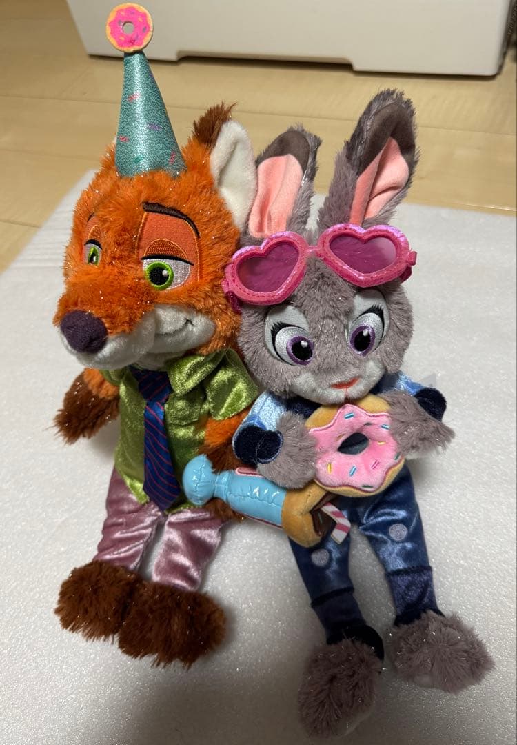 【新品】ズートピア10周年 ニック・ワイルド＆ジュディ ぬいぐるみ セット