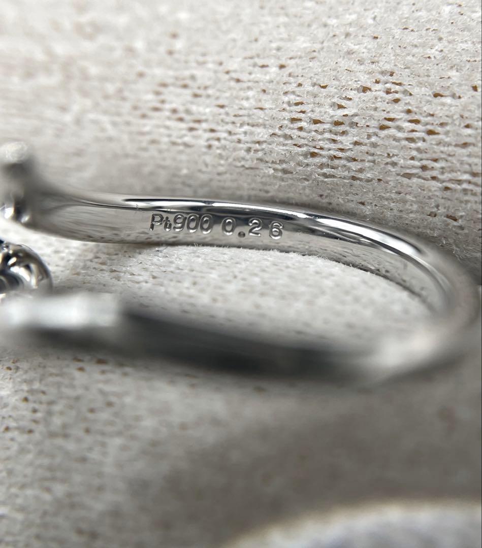最終交渉可JA38☆最高級 小寺智子 ダイヤモンド0.26ct プラチナ リング