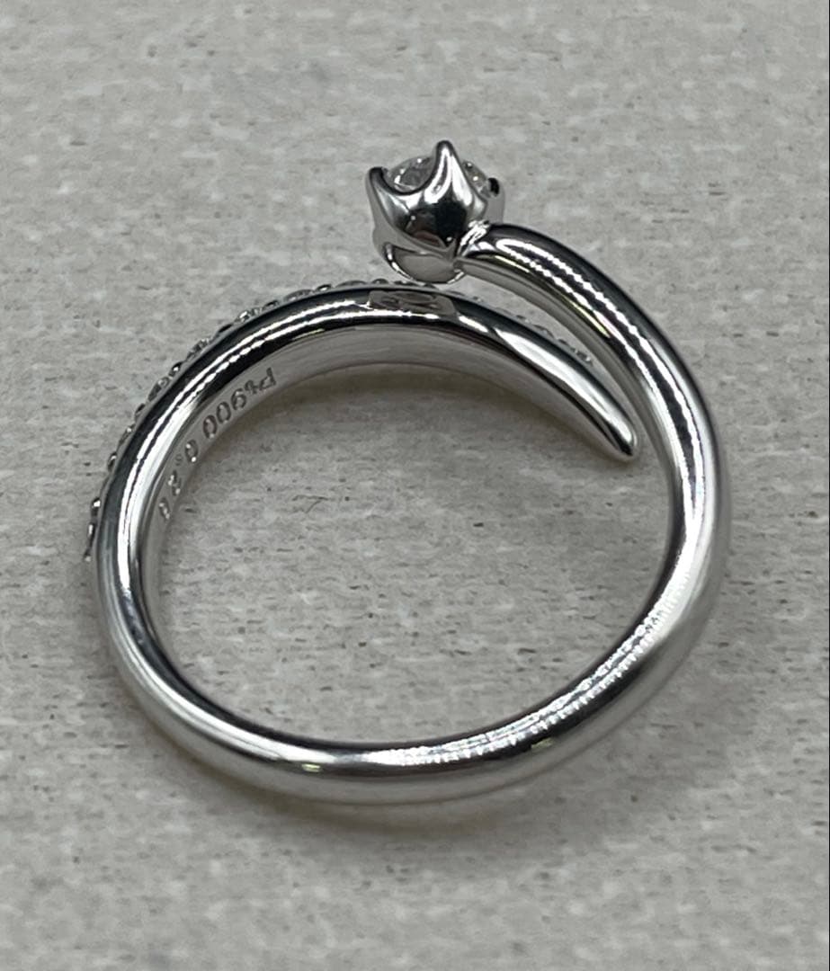 最終交渉可JA38☆最高級 小寺智子 ダイヤモンド0.26ct プラチナ リング
