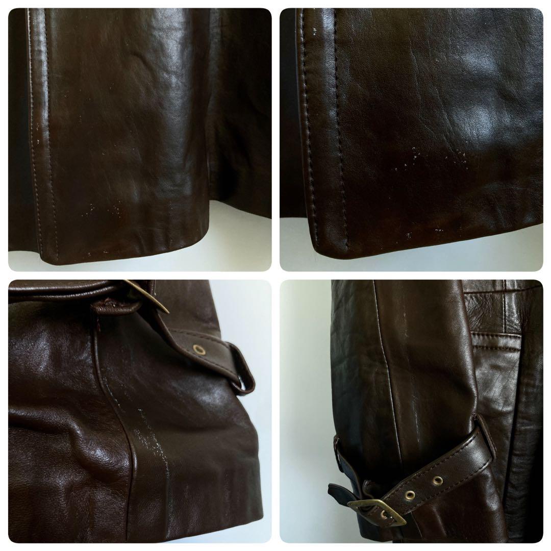 ジャケット・アウター 80s \"Aquascutum\" Leather Trench Coat