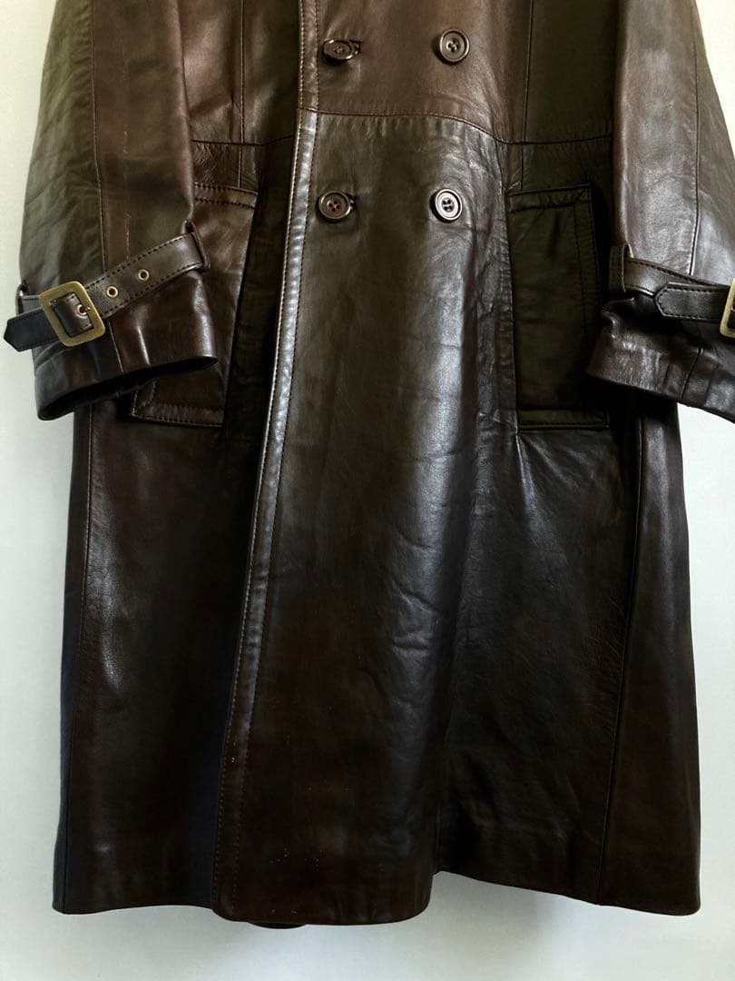 ジャケット・アウター 80s \"Aquascutum\" Leather Trench Coat