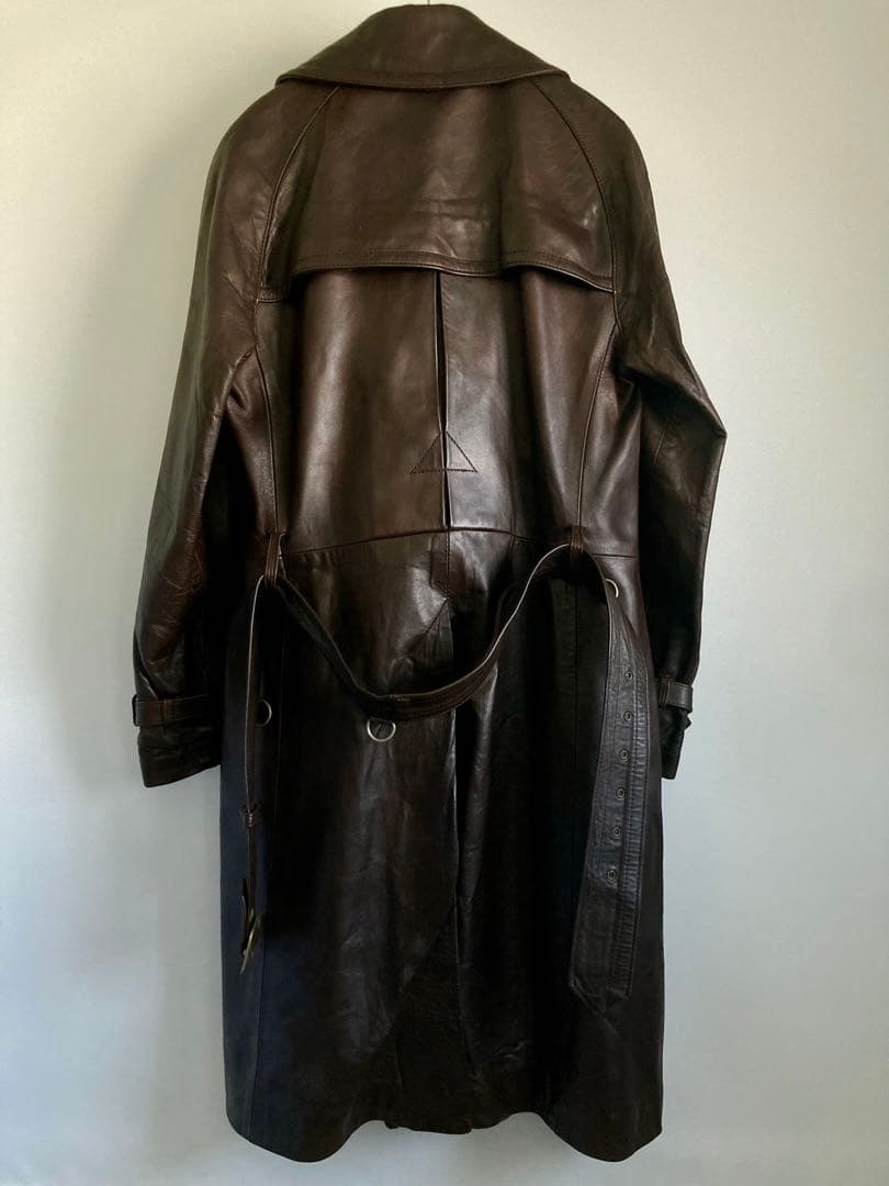 ジャケット・アウター 80s \"Aquascutum\" Leather Trench Coat