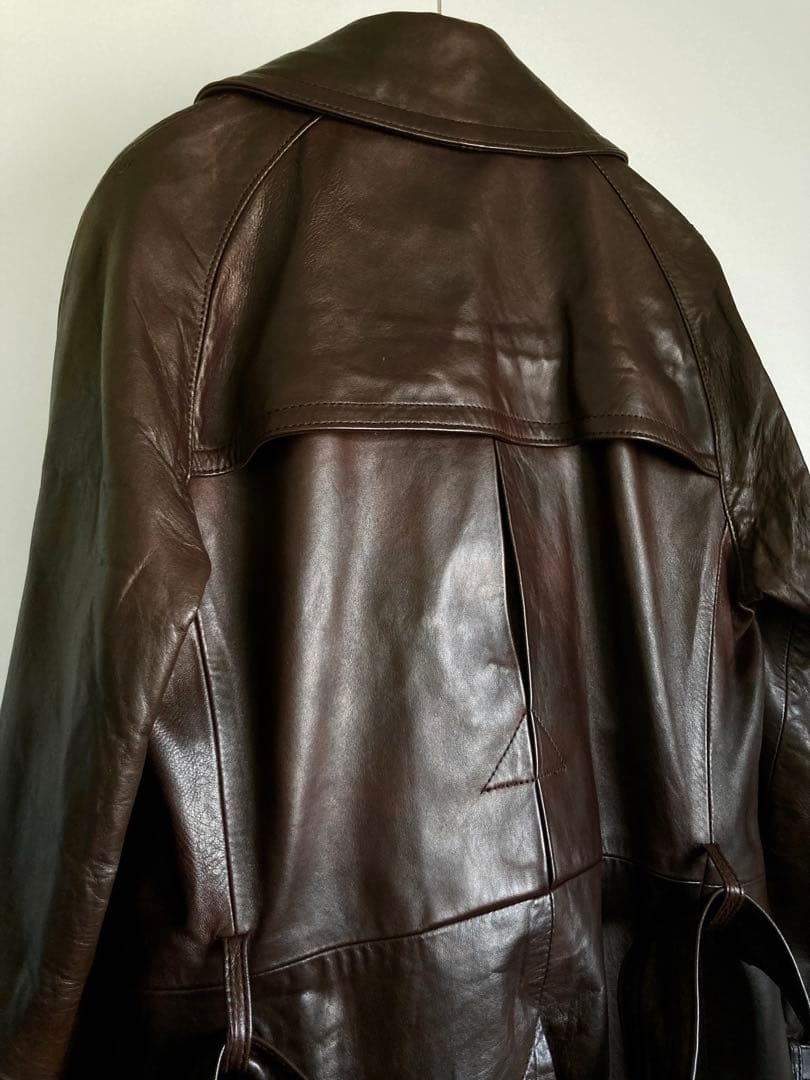 ジャケット・アウター 80s \"Aquascutum\" Leather Trench Coat