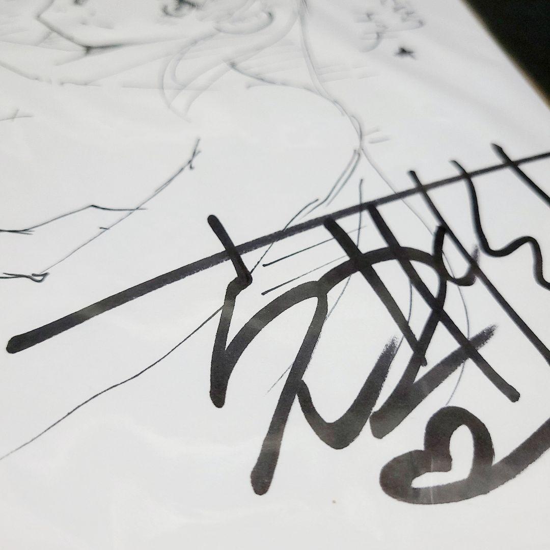 ふたりエッチ 由良さんイラスト 直筆サイン色紙