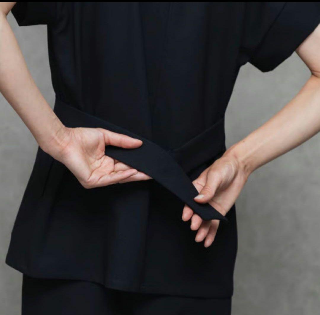heau サロンウェア 制服 ブラック Lサイズ - トップスオンライン