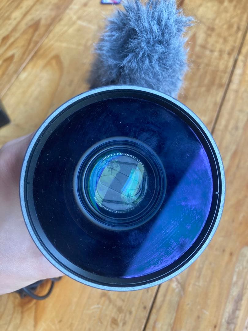 Canon IVIS HF M51 ビデオカメラ 充電器 幅広レンズ 集音マイク