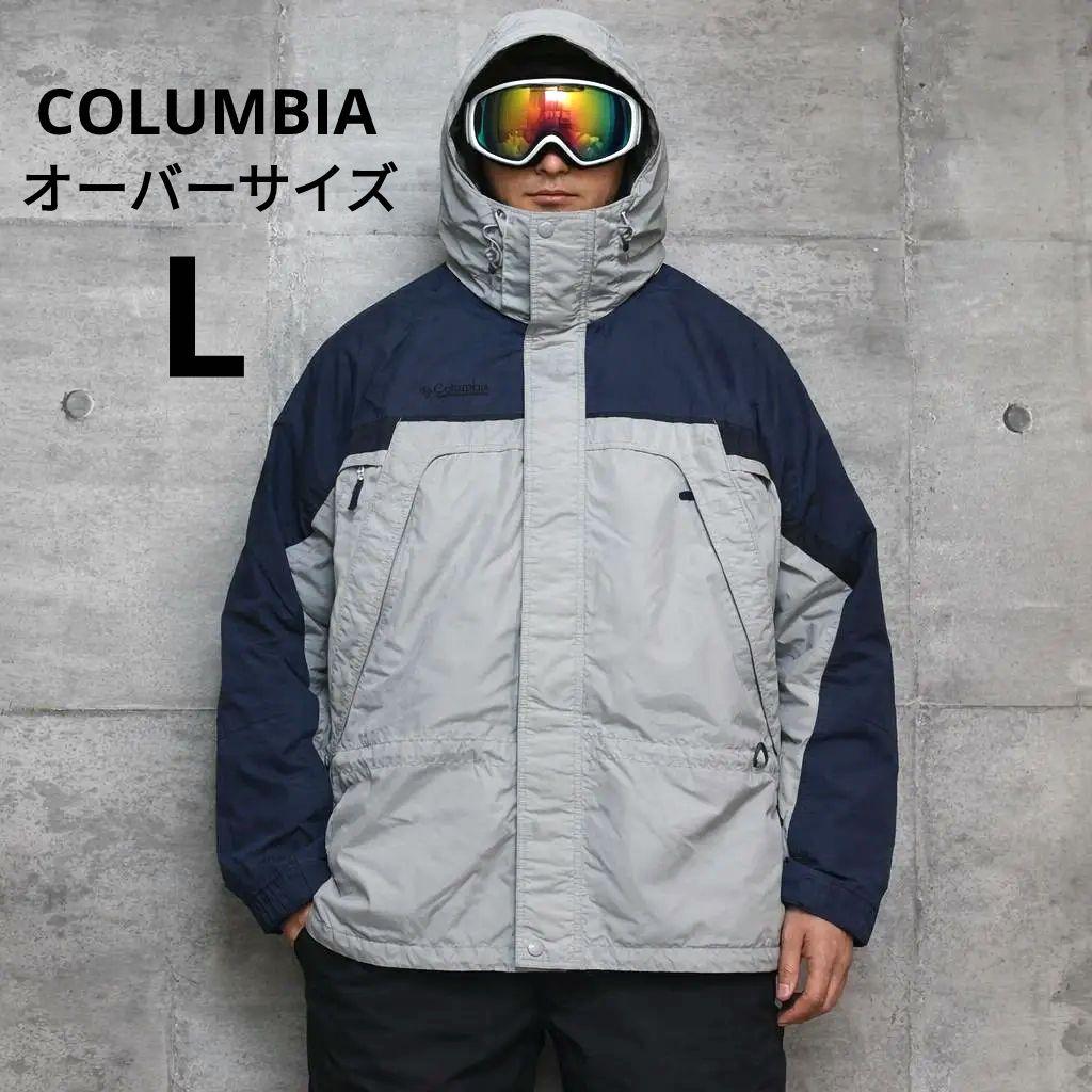 軽量 ビッグシルエット 厚地】高撥水【L】Columbia スノージャケット