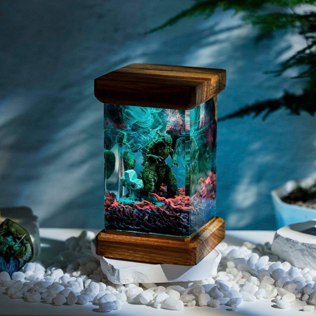 XLサイズ - ゴジラジオラマレジンランプ - メルカリ