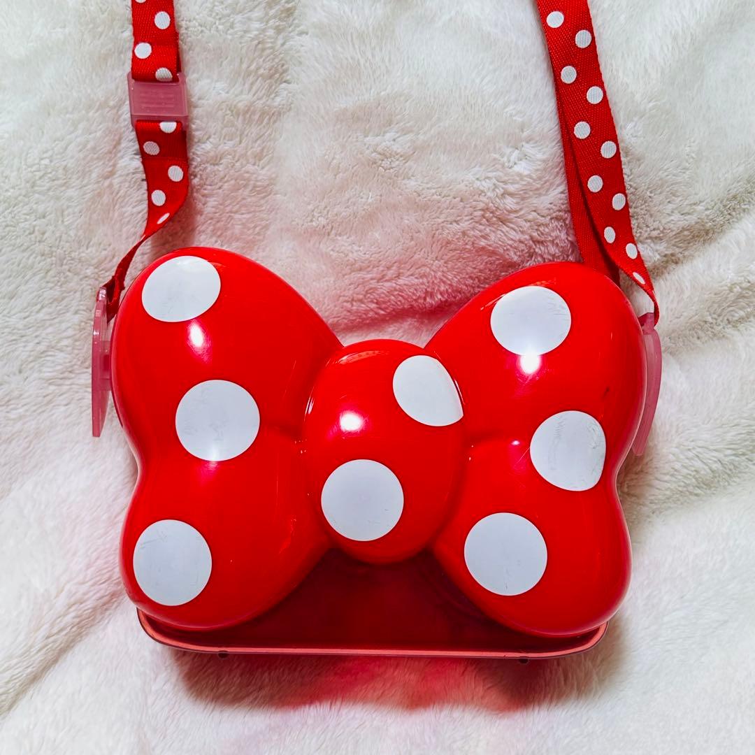 ディズニー ポップコーンバケット ミニーちゃん 水玉 リボン