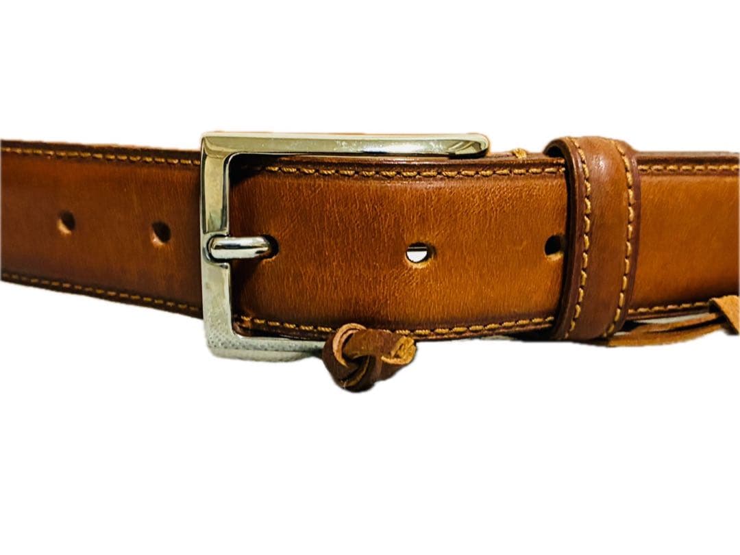 美品】Felisi フェリージ レザーベルト バケツッタレザー ブラウン