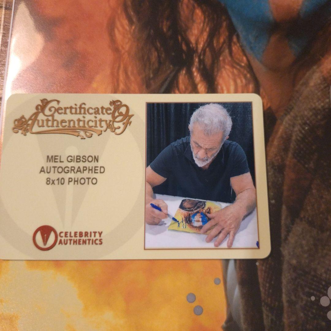 メル・ギブソン 直筆サイン オートグラフ 8×10インチ 東京コミコン