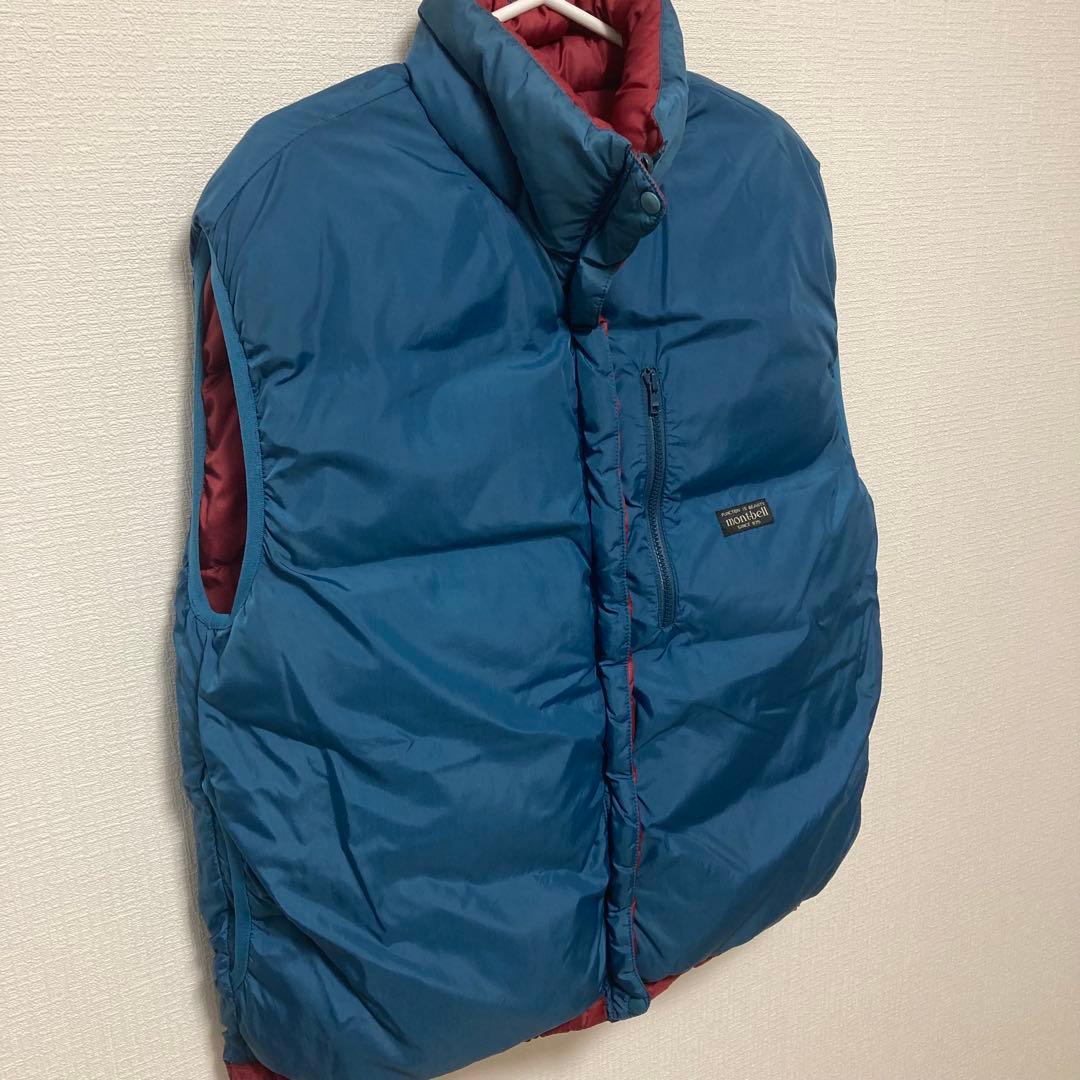 旧タグ 90s モンベル ダウンベスト 肉厚 リバーシブル - メルカリ