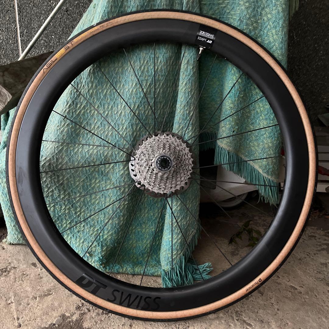 ピスト 手組みカーボンホイール前後 philwoodハブ dtswiss 前後セット