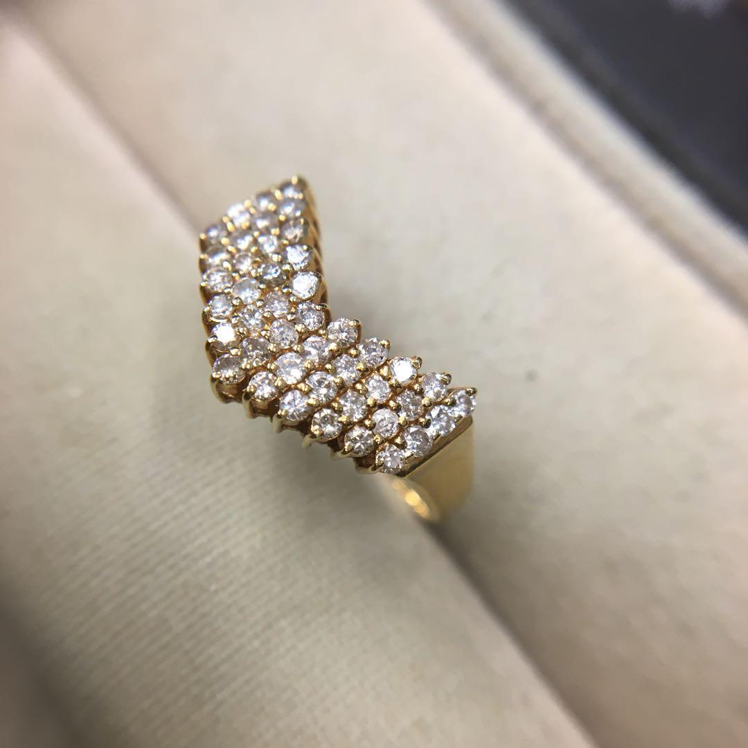 K18 0.44ct 天然ダイヤリング