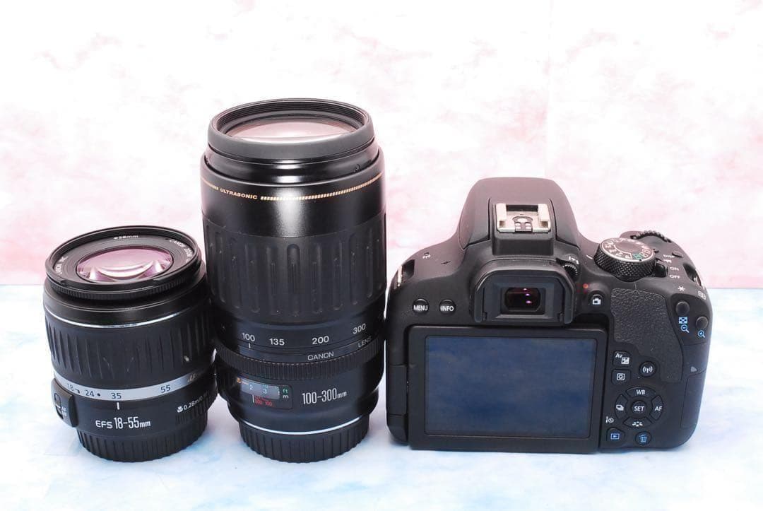 Canon Kiss X9i☆一眼レフカメラ☆Wレンズ☆スマホ転送☆バッグ付