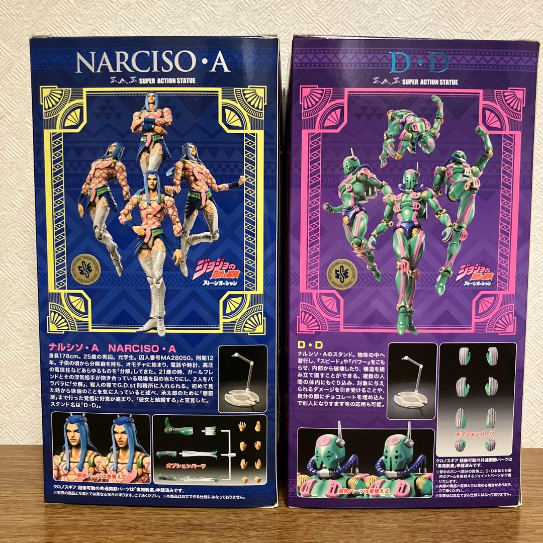 ジョジョの奇妙な冒険　超像可動　ナルシソ・アナスイ　ダイバー・ダウン　2体セット