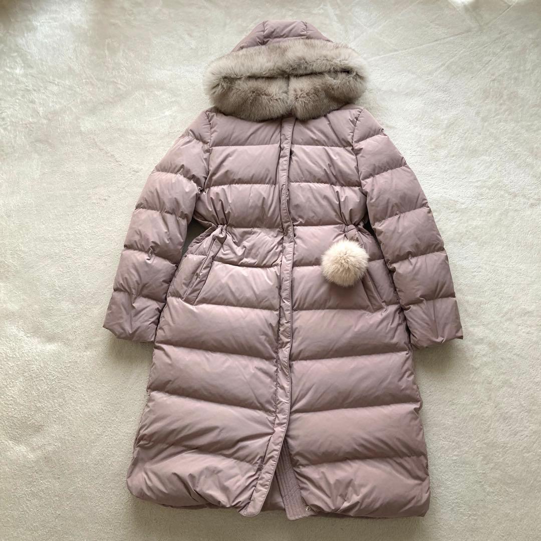 SHESMISS シーズミス　韓国　ロングダウンコート　フォックスファー　肉厚 ダウン コート フォックスファー ロングコート オーバー 韓国 (ダウン