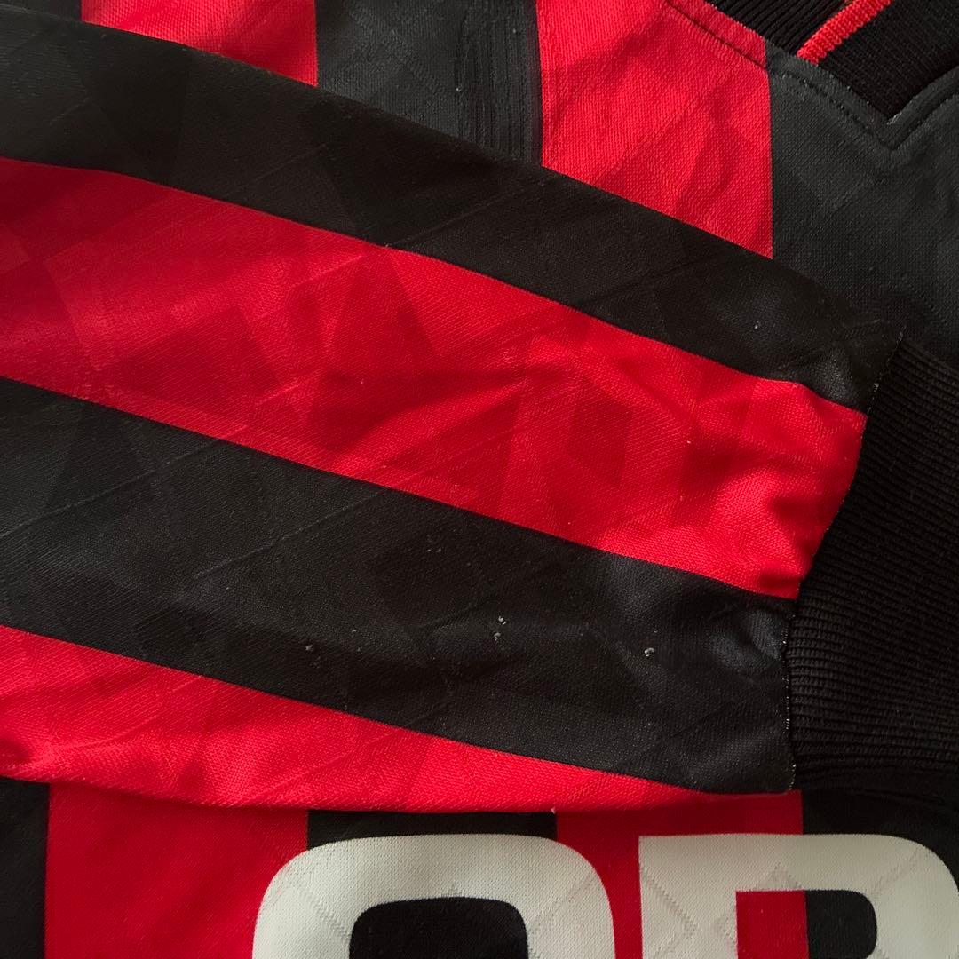 Lotto ACミラン 長袖シャツ Lサイズ 赤黒 スポーツ サッカー