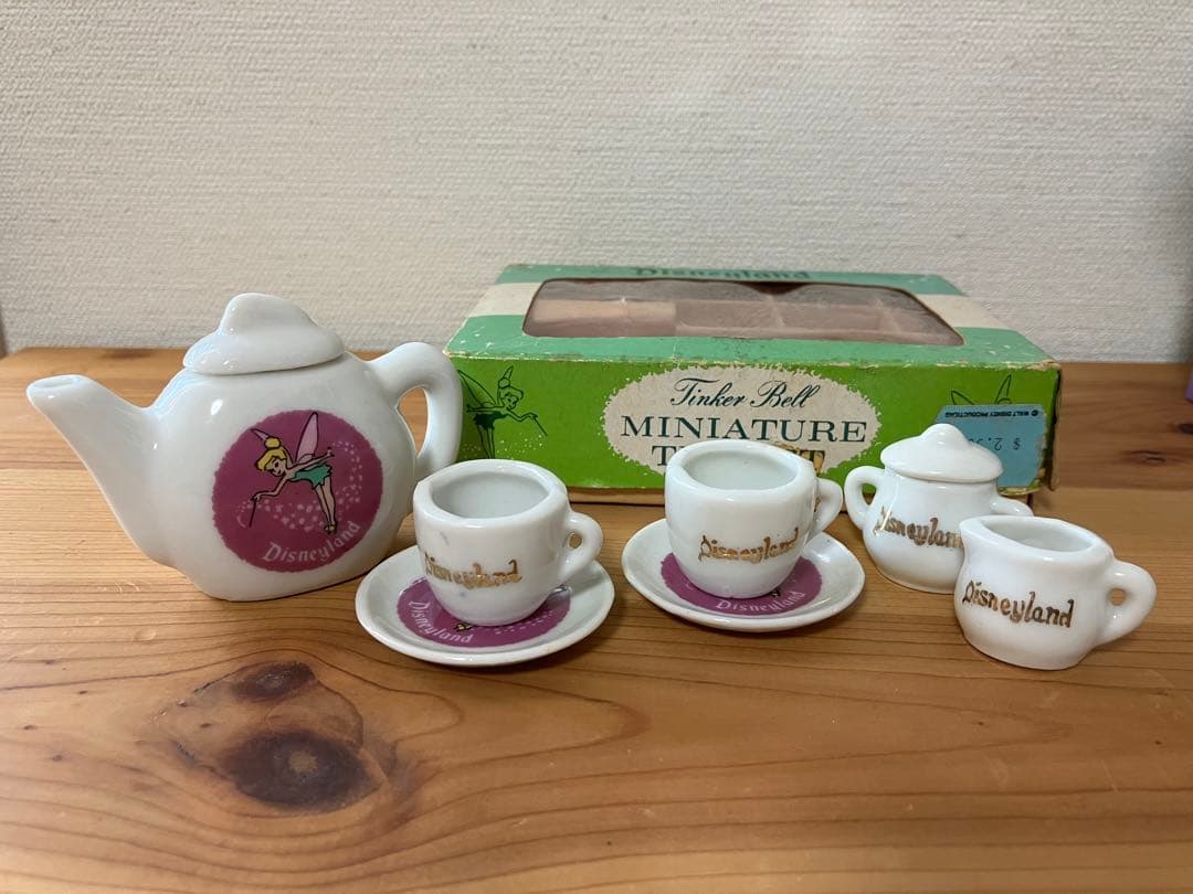 1970 ディズニーランド　ティンカーベル　ミニチュアティーセット