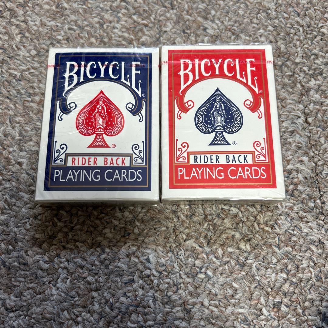 Bicycleトランプ 2セット（赤・青） レア オハイオ製 - メルカリ